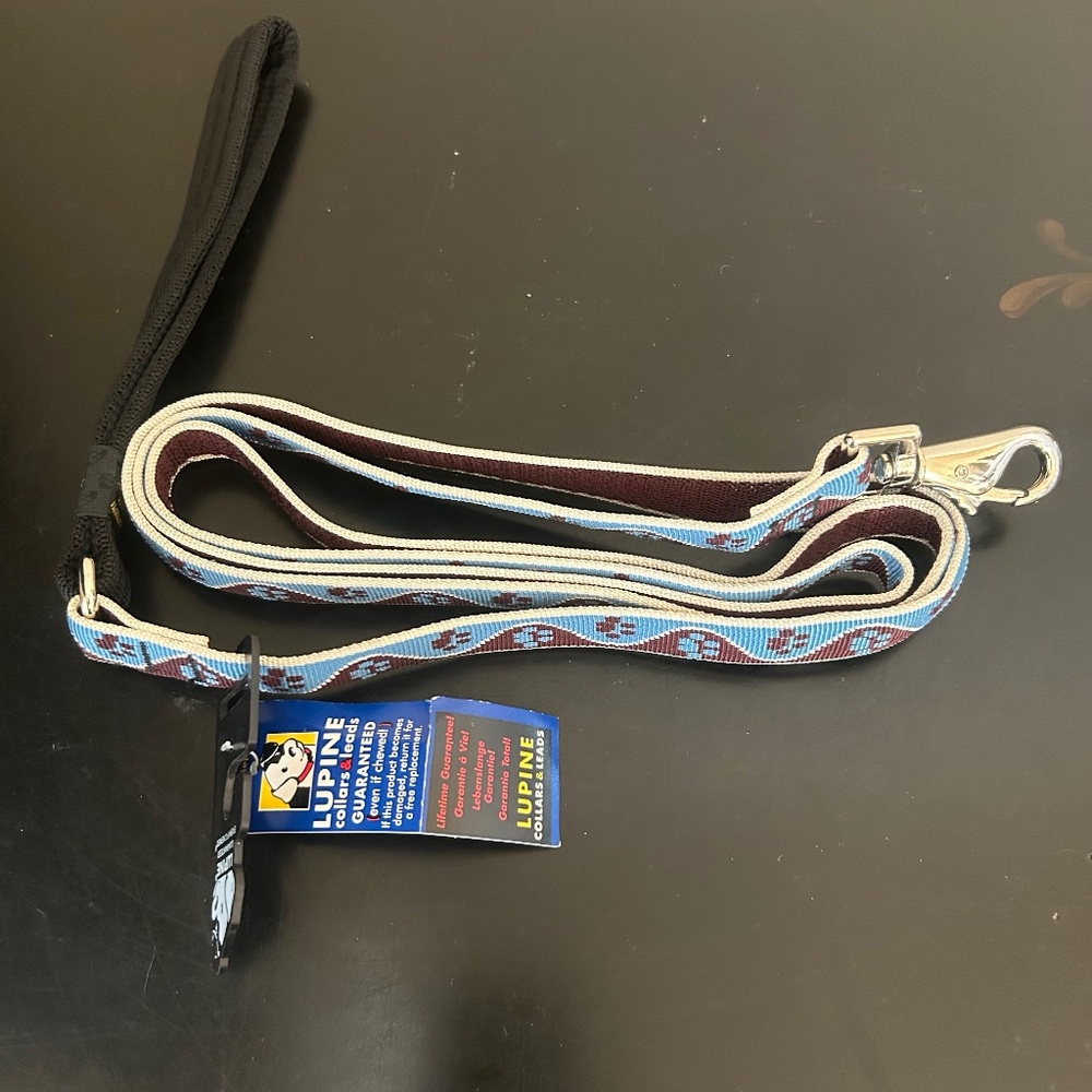 Lupine Pet 6 ft dog leash. NWT